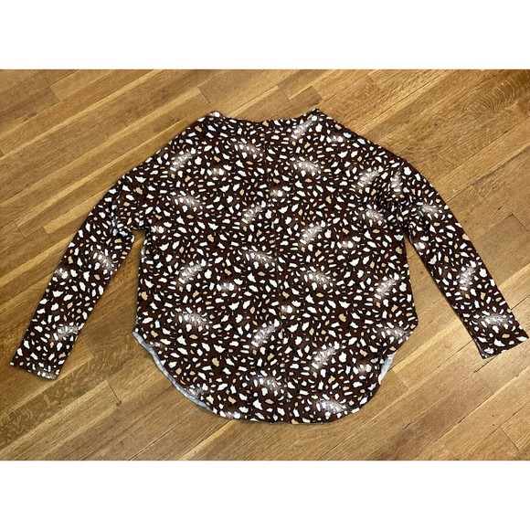 Kye Mi Animal Print Cardigan Light Brown Tan Knit NWT - Women’s Size Large - Picture 2 of 8